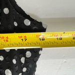 Tahari  polka dot black white chiffon style halter flowy layered dress 12P party Photo 8