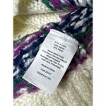 Talbots Fair Isle wool blend mockneck sweater ivory multicolor size small Photo 8