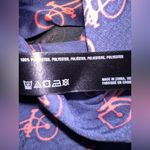 Anthropologie Eloise Satin Navy and Pink Bicycle Print Pajama Top Blue Size M Photo 5