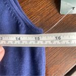 Lauren Ralph Lauren navy cotton knit tank with silk scarf size PP Blue Photo 5