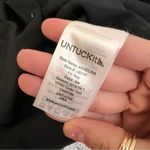 UNTICKIT Angelina Black Long Sleeve Button‎ Down Dress Size 2 Photo 4