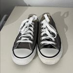 Converse Low Tops Gray White All Stars Size 7 Women’s or 5 Mens Photo 2
