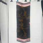 Ted Baker Cadeey Caramel Silk Cape Scarf Tiger Photo 5