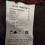 {12} Aldo Martins Brown Maroon Orange Lightweight Top Long Sleeve Blouse Red Photo 7