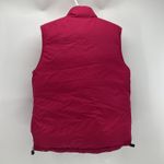 Lands' End Down filled Vest Reversible Pink White Puffer Full Zip size S Photo 5