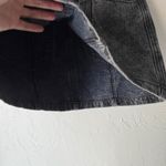 Abercrombie & Fitch Abercrombie Fitch Black Wash Denim Button Front Mini Skirt Size 4 2010s Grunge Photo 2