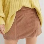 Aerie Womens Brown Corduroy Mini Skirt Photo 0