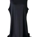 XPlus sleeveless black dress with feather hem Size XL Photo 0