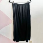 Vintage Black Slip Maxi Skirt Nylon Lingerie Gothic Witchy‎ Whimsigoth Large Photo 2