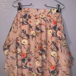 Riche Glamour pink floral ruffle side wings skirt Photo 1