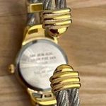 Anne Klein  Ladies Watch Diamond Stainless Two Tone Bracelet Sparkle Gold Dial Photo 5