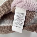 Free People Foxy Stripe Wool Blend Cropped Puff Sleeve Sweater Cream Brown XS Photo 6