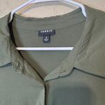 Torrid  Olive Green Shirt Dress Skater Knee Length Stretchy Size 3/3X Photo 3