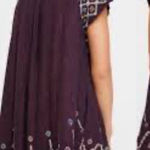 Free People  In the Clouds navy beaded embroidered sequin boho tunic mini dress Photo 0