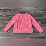 Lisa Todd Women's Coral Pink Grey Heart Pullover Sweater Size L Valentine Size L Photo 11