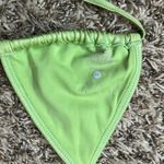 LA Hearts Green Metallic Triangle Bikini Top Sz XS Photo 3
