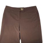 Nine West Ladies Chocolate Brown Stretch Capri Pants ~ Women's Misses Size 12 Photo 2