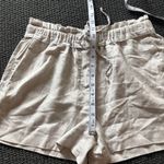 Reiss  Lacey Linen Blend Pull On Shorts in Gray Size 4 Photo 10