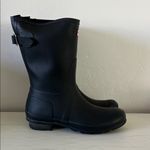 Hunter  Original Short Back Adjustable Rain Boots Black Women’s Size 10 Photo 1