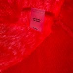 Sejour Size 1X‎ Sweater Red Short Sleeve Button Up Front Pockets Summer Coverup Photo 4