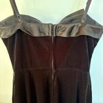 Y2K Black Velvet Bow Formal Evening Gown Classic Sexy Romantic Maxi Dress XS Size 2 Photo 7