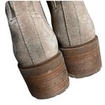 Lucky Brand Suede Lace Boots Ankle Lug Sole Stacked Heel Combat Size 8 38.5 Photo 4