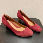Elegant Burgundy Suede Heels EüroSoft by Sofft Size 8 M Purple Photo 2
