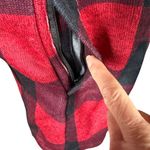 Lands' End  red and black buffalo plaid snap front jacket XS 2-4 Photo 6
