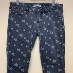 Free People  Floral Print Skinny Ankle Jeans Size 25 Photo 2