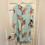 Kori  America Mint Green Florak‎ Adjustable Kimono size Medium Photo 5
