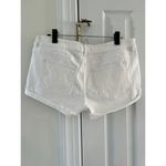 DL1961  Karlie Boyfriend Cut Off Roll Hem White Denim Shorts Photo 3