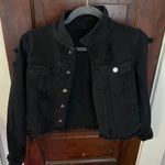 SheIn Black Denim Jacket  Photo 0