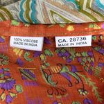Vintage Reversible Sari Layered Wrap Maxi Skirt Bohemian Multicolor Fabrics OS Size undefined Photo 12