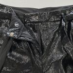 Who What Wear Faux Patent Leather Paperbag Tapered Leg Trousers Black Size 4 Photo 11