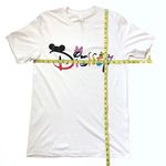 Bella Canvas Disney Logo Unisex Short Sleeve Tee Custom Made Long White with Multicolored Logo 100% Cotton NWOT  •Size Medium Photo 7