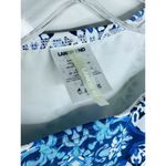 LANDS’ END Tankini Swimsuit Tank Deep Sea Medallion Blue White Size Small (4) Photo 1