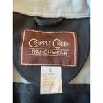 Cripple Creek Ranchwear Jacket Mens Large Black Softshell Zip Up Outdoor Coat Photo 1