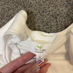 Live in the Moment White Ruffle Tank Top Photo 1