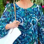 Anthropologie NWT $188  Chloe Oliver Parterre Swing Knee Length Dress S Photo 2