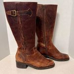 Nicole Leather Side Zip Riding Boots Size 6 Photo 2