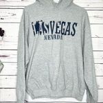 Gildan Las Vegas Nevada Gray Kangaroo Pocket Hoodie Size Medium Photo 0