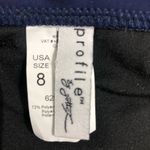 Profile by Gottex Fiesta Fold Over Ruffle Bikini Bottom Navy 8 NWT Photo 4