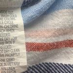 Indigo Rein Boho Beachy Bohemian Linen Raw Hem Sleeveless V-neck Stripe Dress W-670 Size S Photo 7