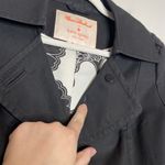 Kate Spade X Florence Broadhurst Black Scalloped Hem Trench Coat Size 2 Photo 1