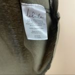 Talula Aritzia XS You Are My Favorite Olive Green Oversized Graphic Flowy Shirt Photo 3