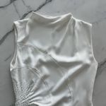 ALC Frank A.L.C. Kaia Gathered Sleeveless Midi Dress Off White Size 6 Feminine modest Chic Photo 5