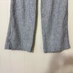 Pilcro and the Letterpress  Wide Leg Linen Blend Pants Tailored Gray Size 4 Photo 4
