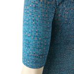 LuLaRoe  XS Julia Blue Abstract Print Fitted Dress Photo 4