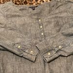 American Eagle GUC  Shirt Women’s Size XL AE Denim Pullover Long Sleeve Top Photo 3