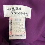 Jim Hjelm Occasions  Dress Size 10 Purple Chiffon Strapless Semi Formal NWT Photo 6